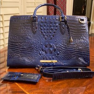 Brahmin Carry All color:Sapphire Melbourne $325